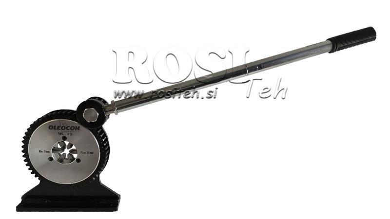 ROKU SASKAŅOŠANAS RĪKS ZEMĀM SPIEDIENAM 5-36mm 6 ZOBI