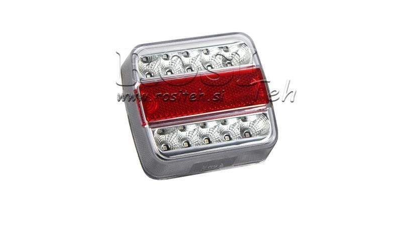 LED AIZMUGURES GAIŠA PIESLĒGUMAM 4 FUNKCIJAS 12V BALTA