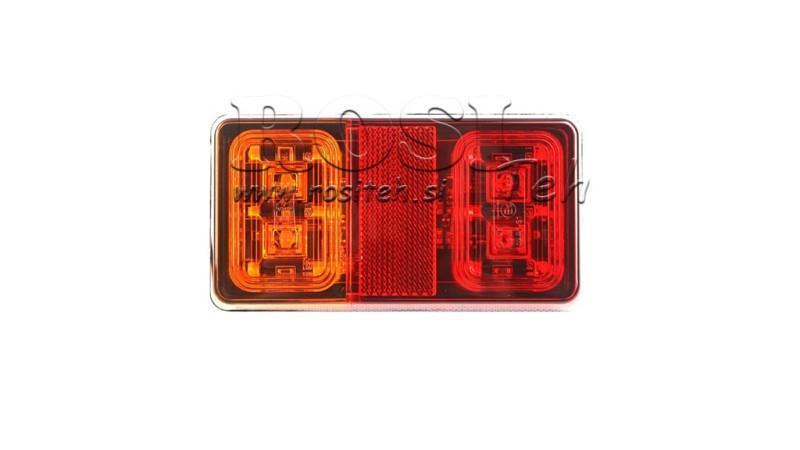 LED AIZMUGURES GAIŠA 3 FUNKCIJAS 12V-24V KOPĀ