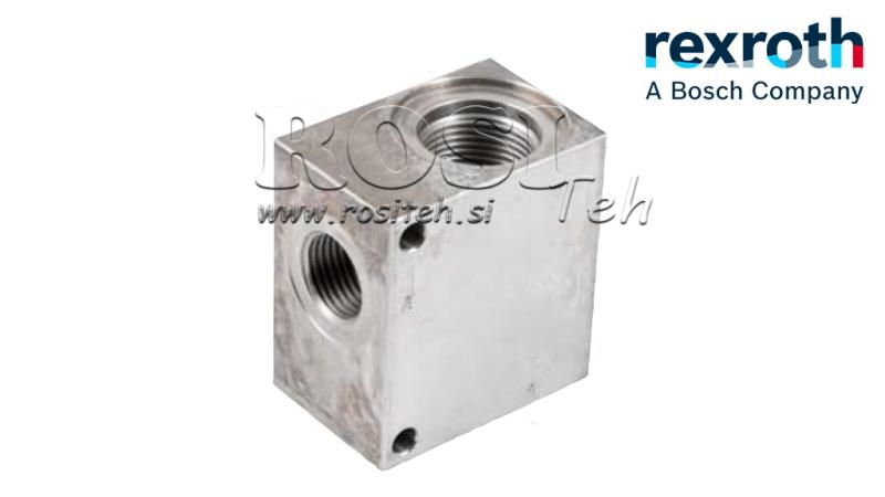 Korpuss 2-vietīgai hidrauliskai vārstam REXROTH 1 150-LIT