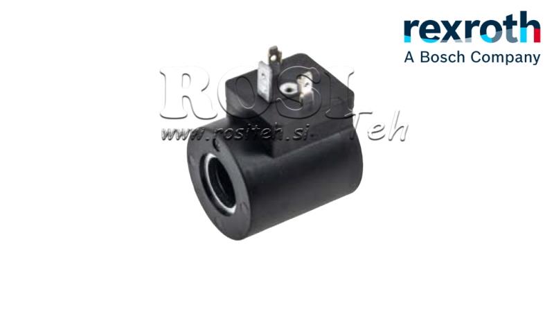 ELEKTROMAGNETISK SPOL 12V DC - fi 15.75mm-41mm IP65