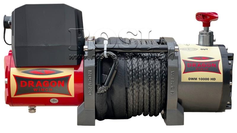 12 V ELEKTRISK VINCH DWM 10000 HD - 4536 KG - SYNTHETISK REP