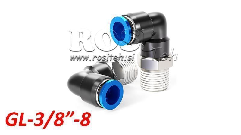 PNEUMATICKÝ ZÁVITOVÝ KONEKTOR TPA S VLÁKNOM GL-038-8