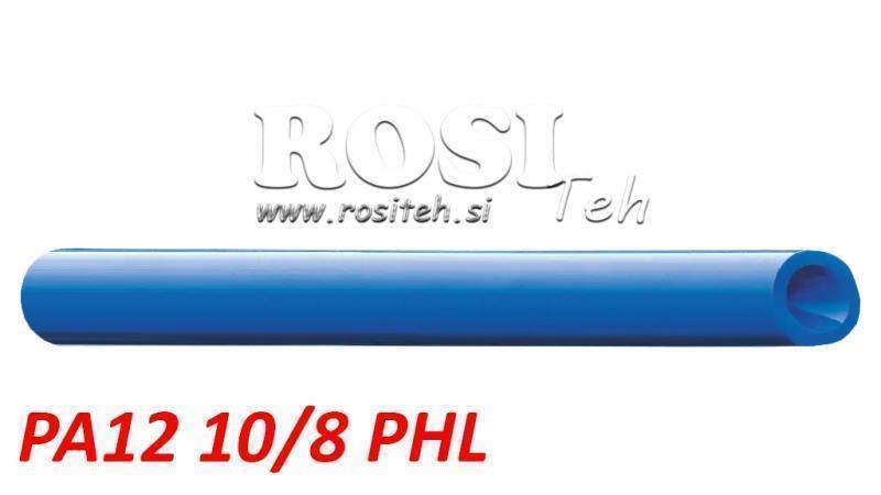 PA 10/8 PA12PHL zils gaisa caurule poliamīds DIN73378