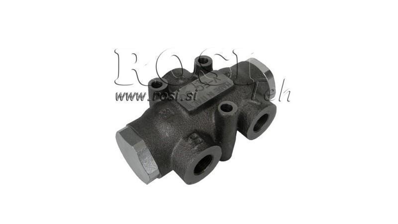 HIDRAULISKĀ IZPLATĪŠANAS VĀRSTA PLŪSMAS V01002 6 - 10 lit - 3/8 - 250 bar (max.300 bar) V-EQ15