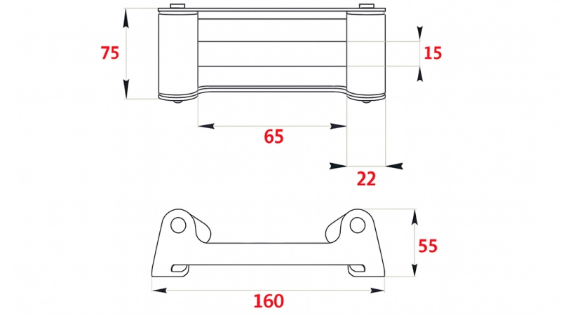 RULLGUIDE FÖR STÅLKABEL DWH 2500-4500