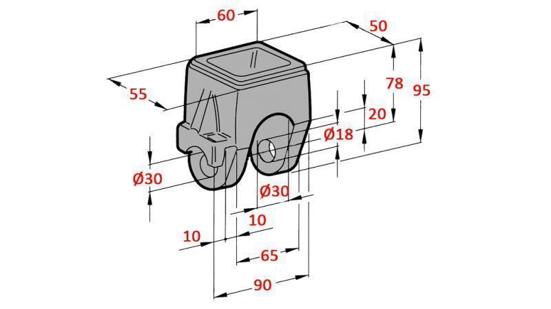 DUMP TRUCK HOLDER FI18-22 ØVERST