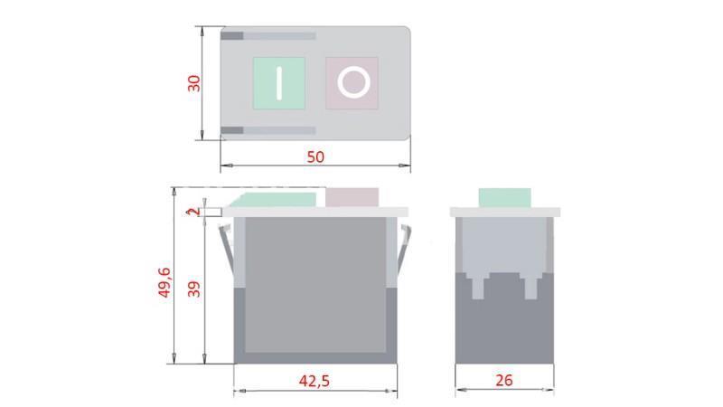 SLĒDZIS on/off 5E4 250V 6A