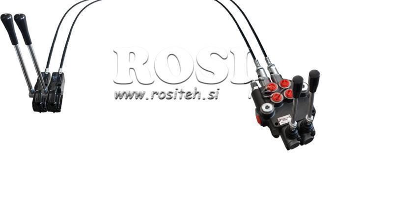 JOYSTICK DVOJNA ROČICA 1,5 met. HIDRAVLIČNI VENTIL 2xP40 lit.
