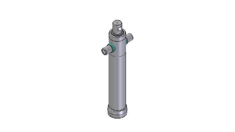 2024F -TELESCOPIC CYLINDER STANDARD/HOLE 2 STAGES TRAVEL 795 DIAMETER 80
