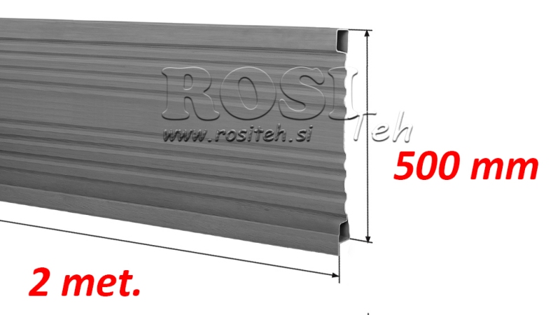 SĀNU PANELIS KRAVAS PACELŠANAS PUSMAŠĪNAI 2 MET. - AUGSTUMS 500 MM