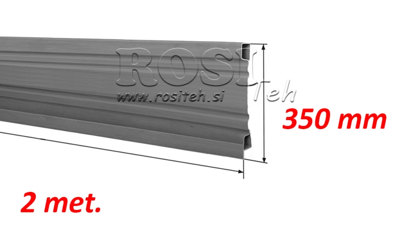 PUSPANELE TRAILERIM 2 MET. - AUGSTUMS 350 mm