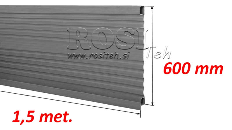 PUSPANELE TRAILERIM 1.5 MET. - AUGSTUMS 600 mm