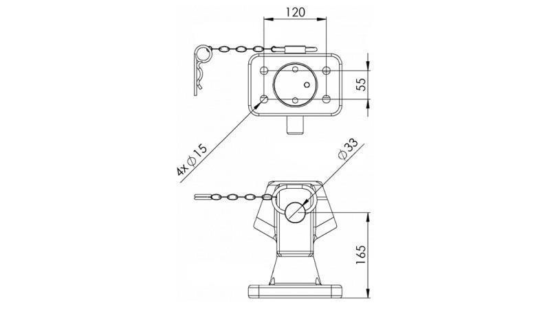 MONTERINGSFORBINDELSE SEMIKURV IGM-GA276-C