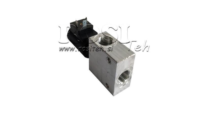 Divvirzienu vārsts 1/2 (NO) 12V - 60 litri