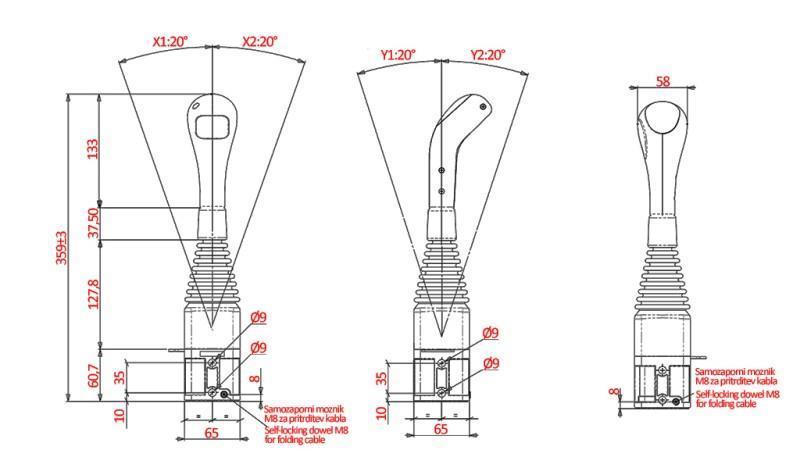 JOYSTICK NIMCO PRE OKRÚHLY NAVIJAK - BEZ TLAČIDLA
