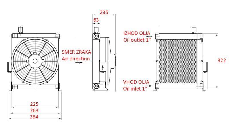 ECO OLJEKJØLER DC 12V 30-100 LIT