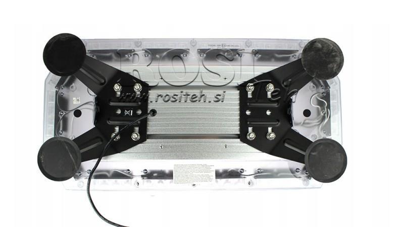 LED MAGNETISK STROBE ROTERENDE LYS 56 LED 156W 12V-24V