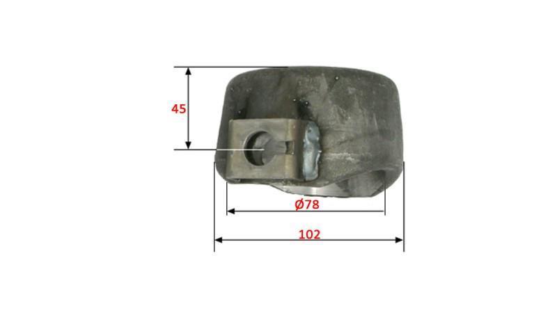 KABINA DUMP TRUCKU HLAVA fi 78 HORNÍ