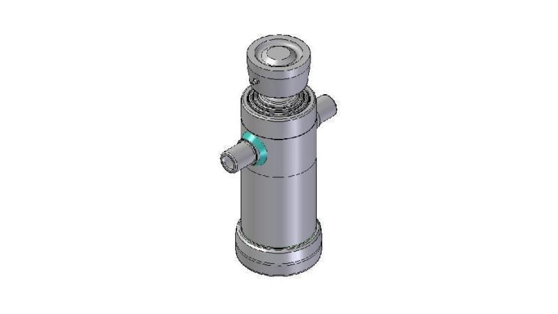 3030S - TELESCOPISK Sylinder STANDARD/KULE 3 TRINN SLAG 500 DIAMETER 112
