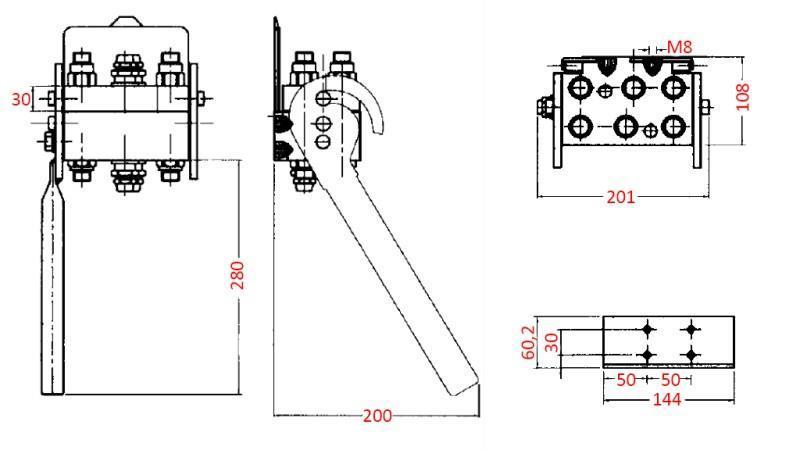 MULTI-FASTER KOBLING 6-veier BSP1/2 FAST DEL