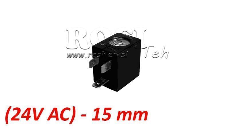 (15) EL. MAG. SPOLI 24V AC 4VA PNEIMATISKAM VĀRSTAM 1/8