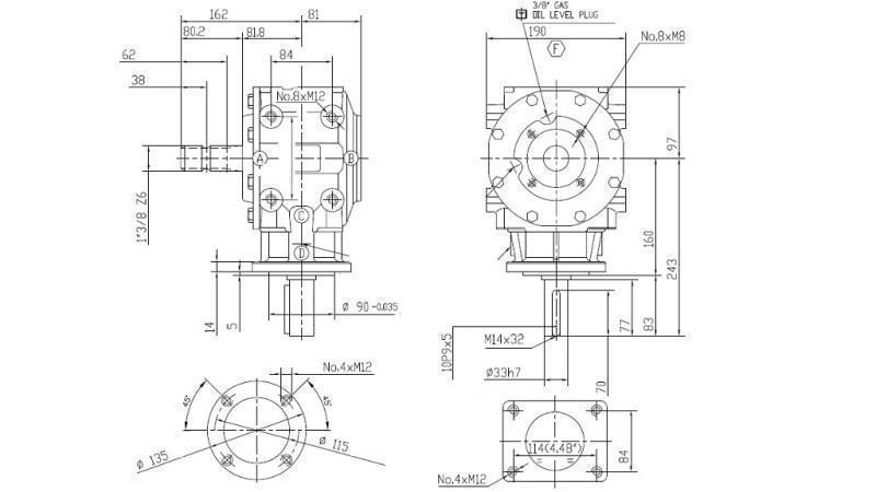 LEŅĢA SAMAZINĀTĀJS T-311J 1:3 (50HP-36.8kW)