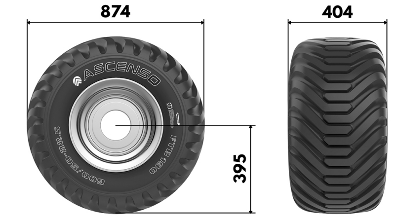 400/60-15,5 PNEUMATICO TR 882 16pl CON BORDO 13,00X15,5
