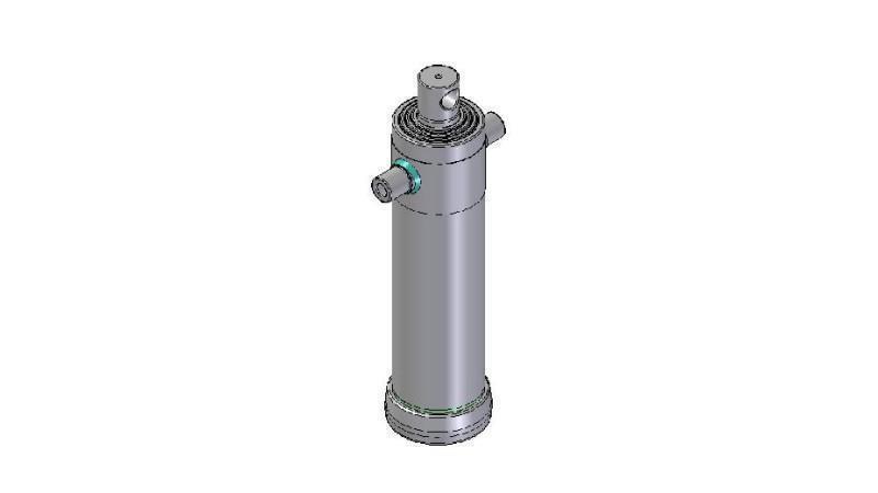 4040F -TELESCOPIC CYLINDER STANDARD/HOLE 4 STAGES STROKE 1980 FI 152