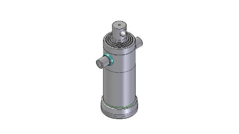 4042F -TELESCOPIC CYLINDER STANDARD/HOLE 4 STAGES STROKE 1220 FI 152