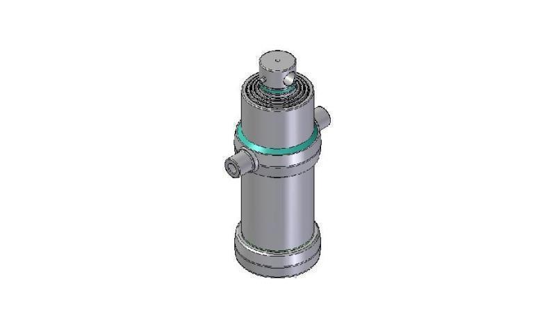 4045F -TELESCOPIC Sylinder STANDARD/HULL 4 TRIN SLAG 1490 FI 170