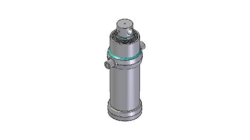 4049F -TELESCOPIC CYLINDER STANDARD/HOLE 4 STAGES STROKE 2510 FI 190