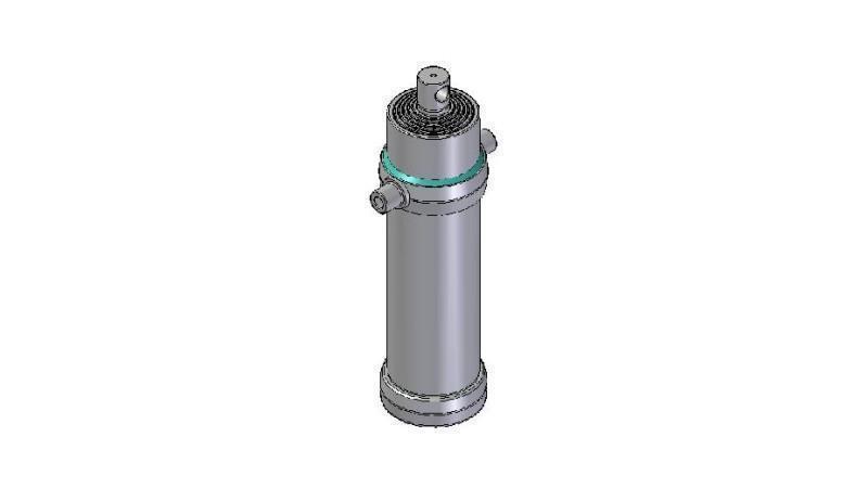 4065F -TELESCOPISK SYLINDER STANDARD/HULL 6 TRINN SLAG 3765 DIAMETER 190