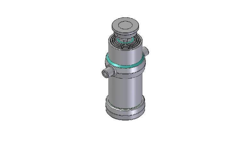4083S -TELESCOPIC CYLINDER STANDARD/BALL 4 STAGES STROKE 1670 DIAMETER 190