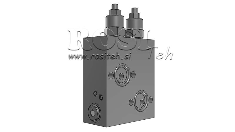 VENTIL FOR HYDRAULISK BREMSE AV HYDRAULISK MOTOR KPBR-250/1/D