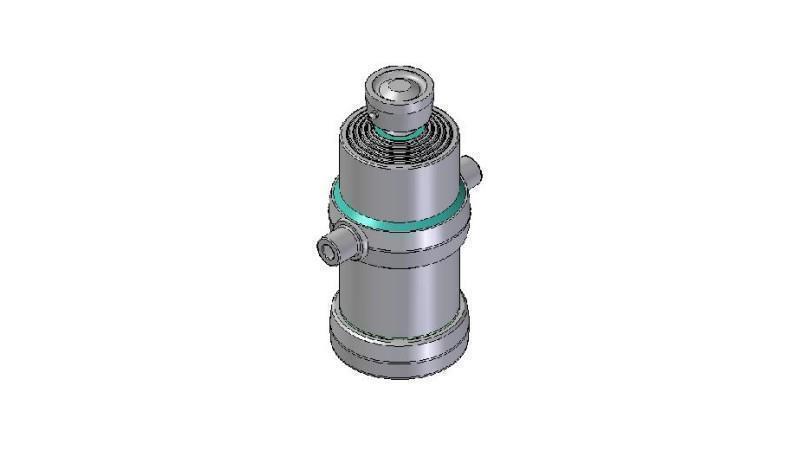 5006S -TELESCOPIC CYLINDER STANDARD/BALL 5 STAGES STROKE 1500 DIAMETER 190