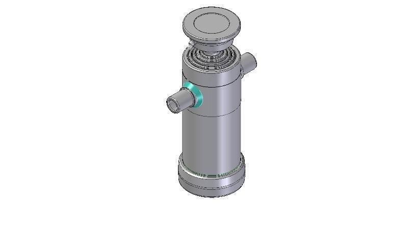 5023S -TELESCOPIC CYLINDER STANDARD/BALL 5 STAGES STROKE 1290 DIAMETER 112