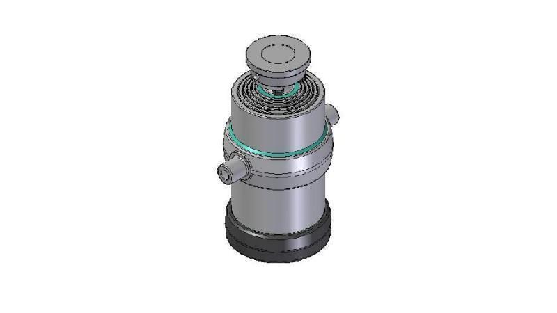 5032S -TELESCOPISKAIS CILINDRS STANDARTS/BOLA 5 POSMI CEĻOJUMS 1450 DIAMETRS 215
