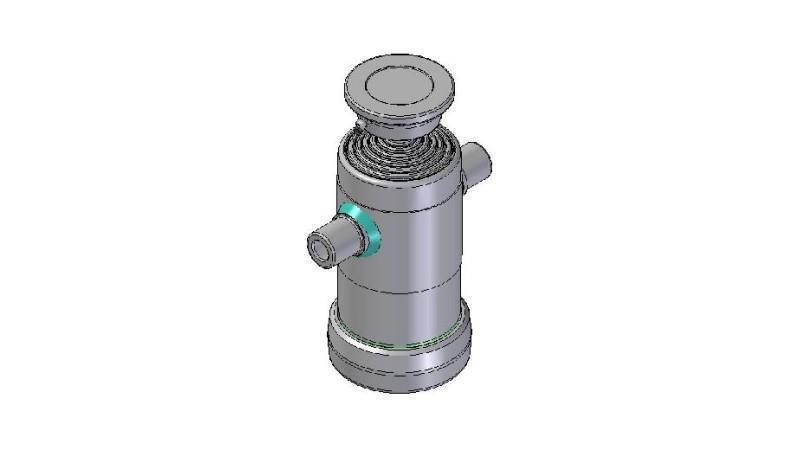 6003S -TELESCOPIC CYLINDER STANDARD/BALL 6 STAGES STROKE 1005 DIAMETER 124