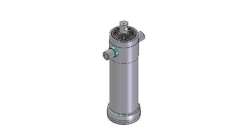 6012F -TELESCOPIC CYLINDER STANDARD/HOLE 6 STAGES TRAVEL 2977 FI 152
