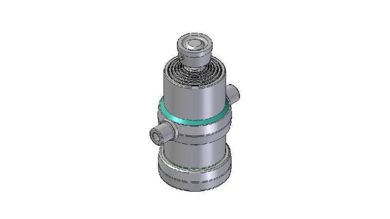 6020S -TELESCOPIC CYLINDER STANDARD/BALL 6 STAGES STROKE 1465 DIAMETER 170