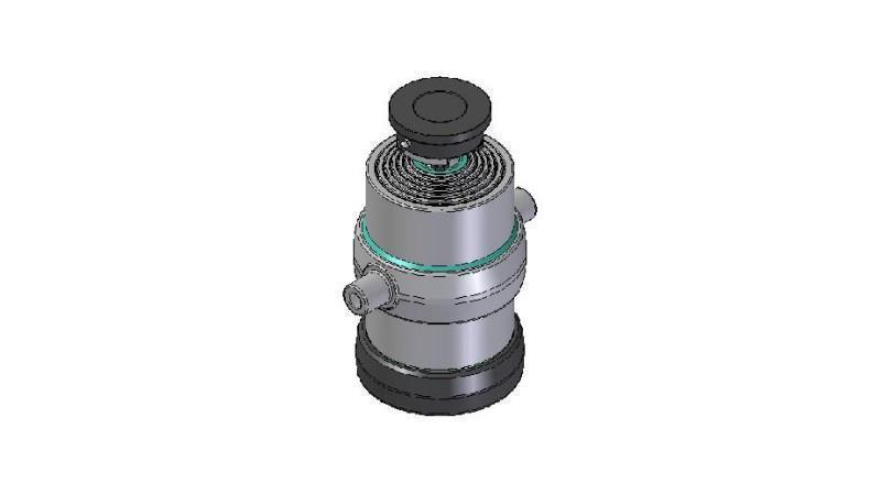 6051S -TELESCOPIC CYLINDER STANDARD/BALL 6 STAGES STROKE 1505 DIAMETER 215