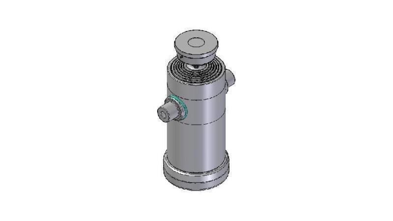 6066S -TELESCOPIC CYLINDER STANDARD/BALL 6 STAGES STROKE 2640 DIAMETER 240