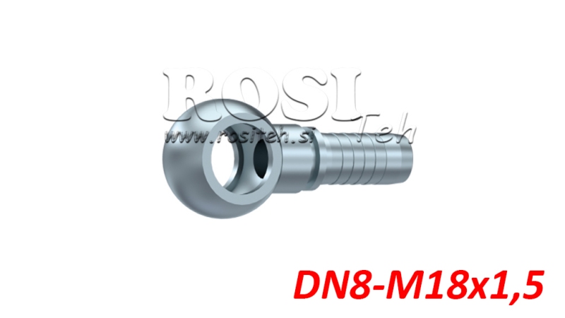 HIDRAULISKĀ ACU SAVIENOJUMS DN8-M18X1,5