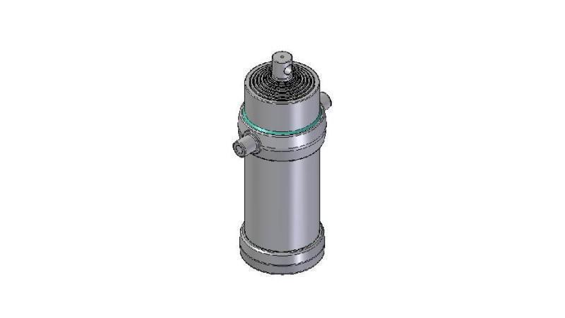 8025F -TELESCOPISKAIS CILINDRS STANDARTS/CAURUMS 8 POSMI CEĻOJUMS 3330 DIAMETRS 215