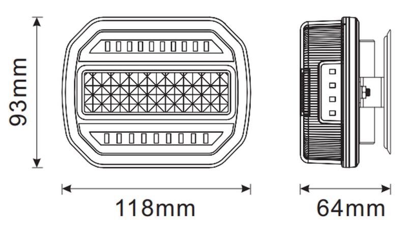 LED MAGNĒTISKĀS GAISMAS KOMPLEKTS - BEZVADU 12/24V CANBUS