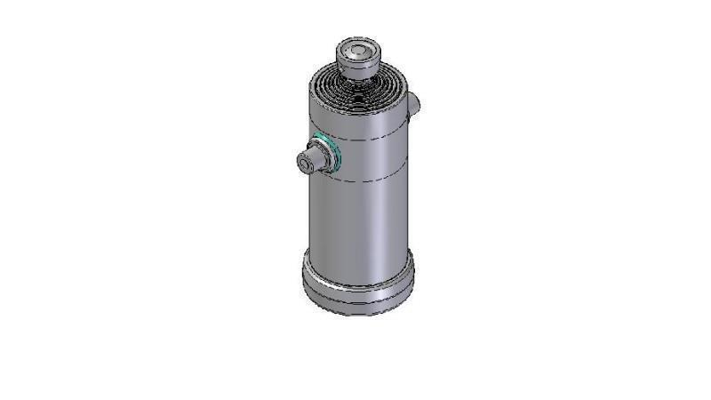 9014S -TELESCOPIC CYLINDER STANDARD/BALL 9 STAGES STROKE 3230 DIAMETER 240