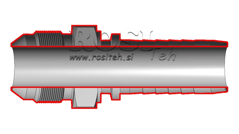 HIDRAVLIČNI PRIKLJUČEK AGJ JIC74° MOŠKI DN13-1” 1/16-12
