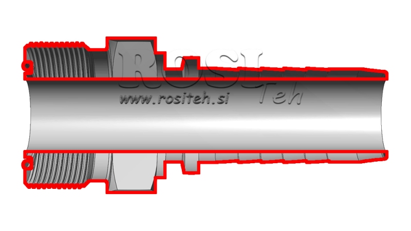 HIDRAVLIČNI PRIKLJUČEK AGORFS MOŠKI DN25-1 7/16-12