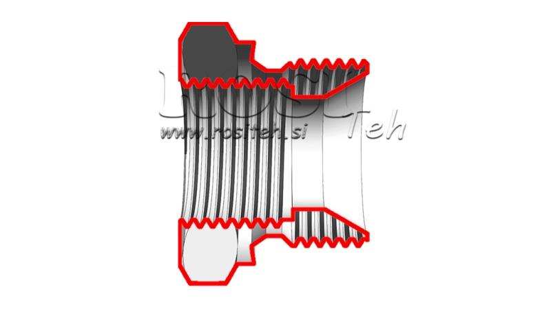HIDRAULISKAIS ADAPTERIS VĪRIETIS-SIEVIETE 3/4-1/2